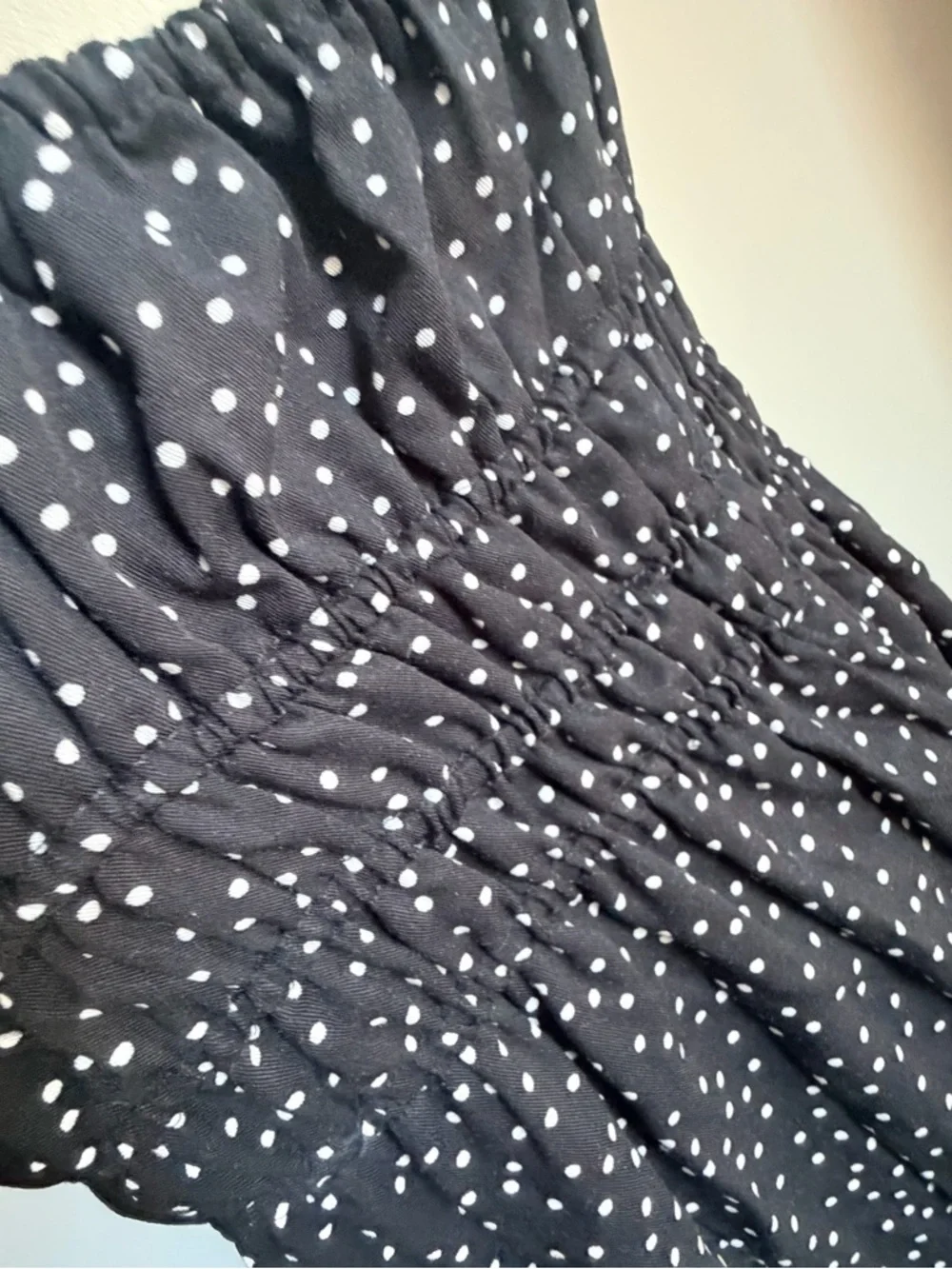 Denver Hayes Black and White Polka Dot Maxi Dress - Picture 7 of 16
